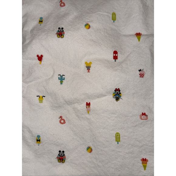 Disney button down cactus Dress Women Small White Camera Ice Cream Mickey Mouse - Picture 6 of 10